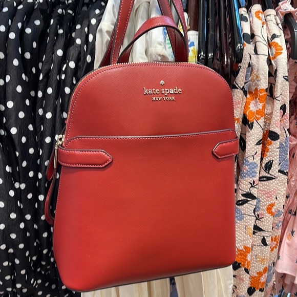 Kate Spade Staci Dome Backpack 
Red Currant - Picture 7 of 16